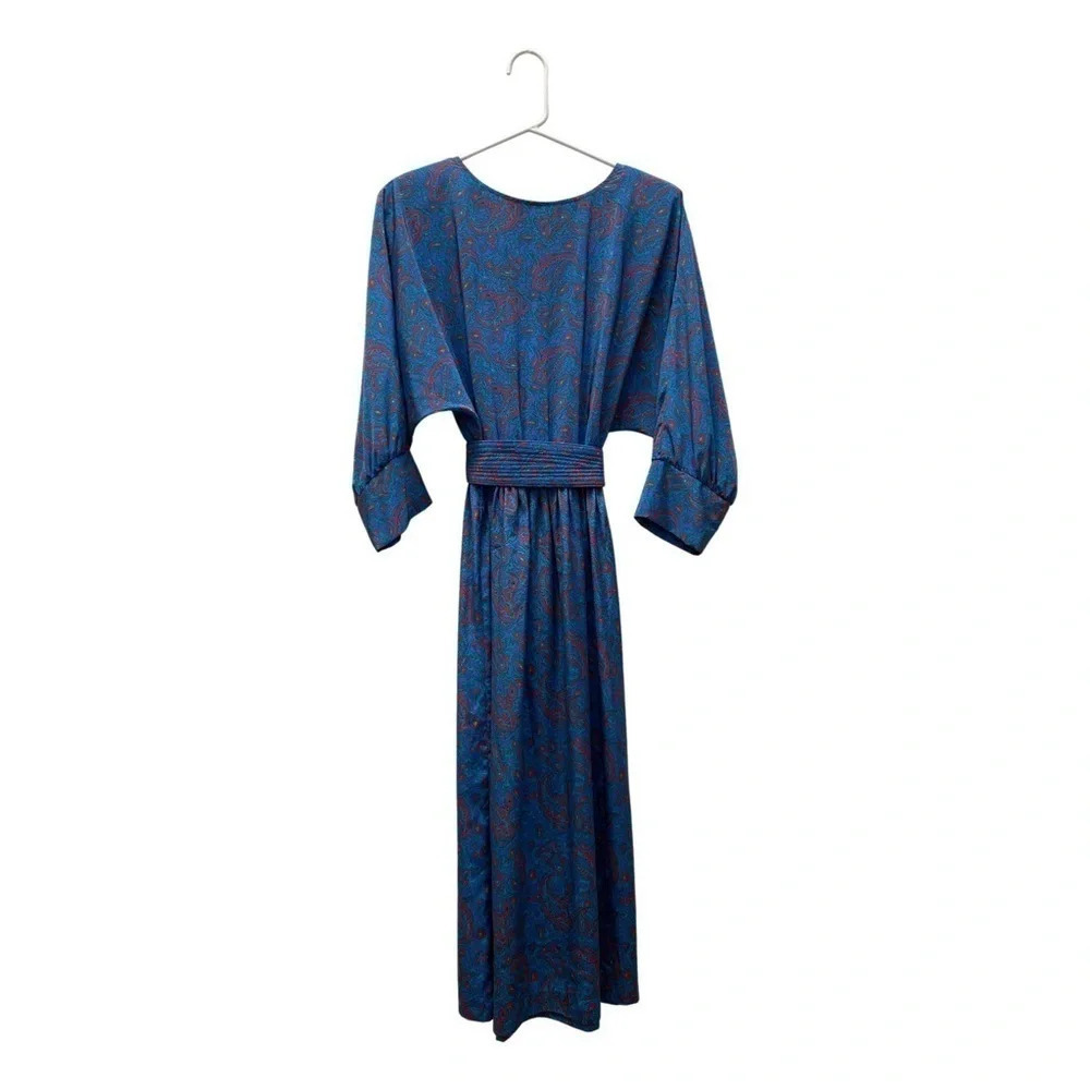 Vintage - Blue Paisley Print Holt Renfrew Dress